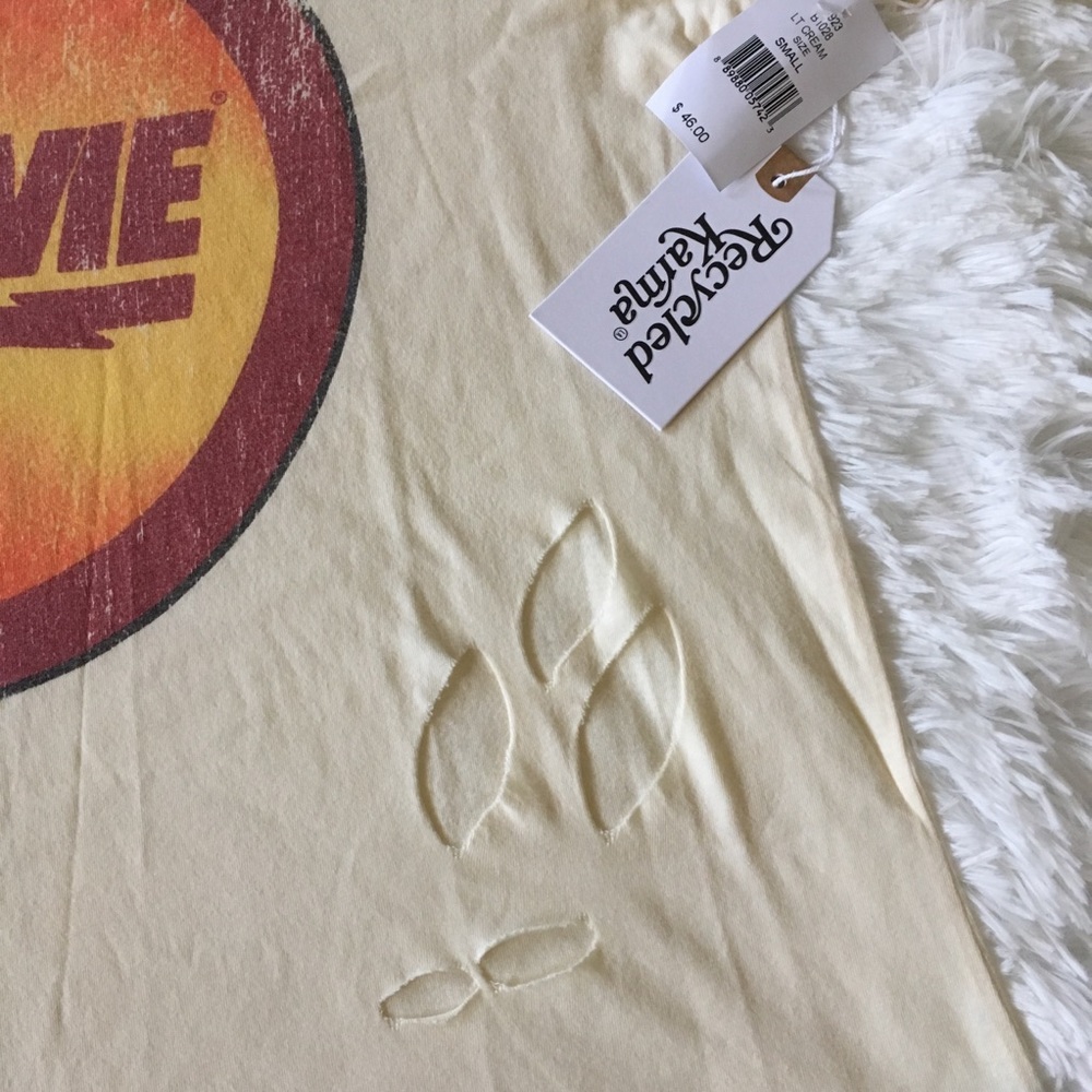 NWT Recycled Karma distressed David Bowie T-shirt - Picture 5 of 8